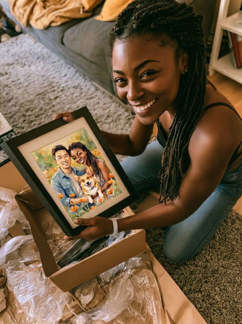Portrait ordered by Amara Johnson